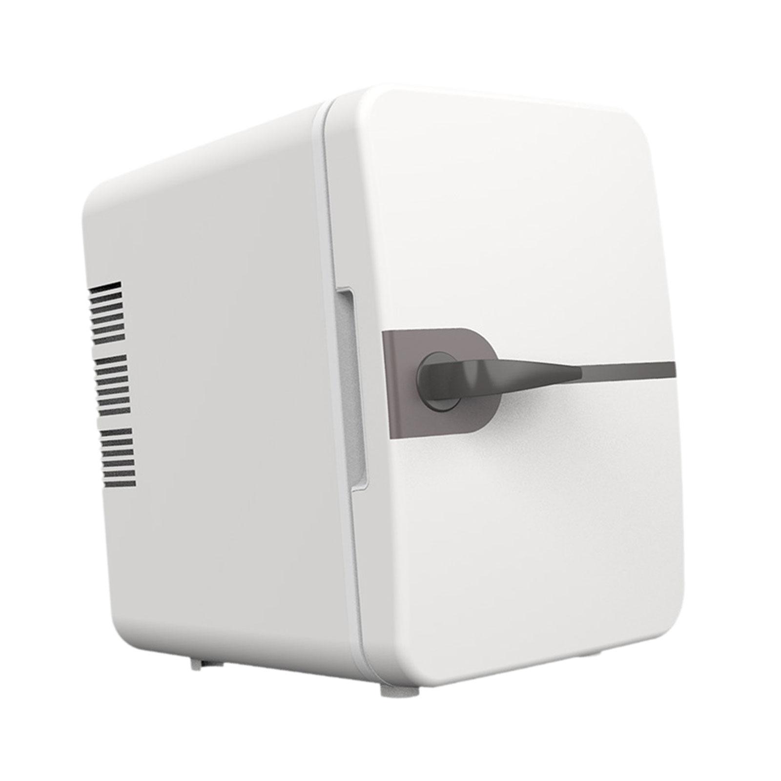jicheng 6L Mini Fridge Freestanding Beverage Refrigerator Coolers for Car Camping Rvs White